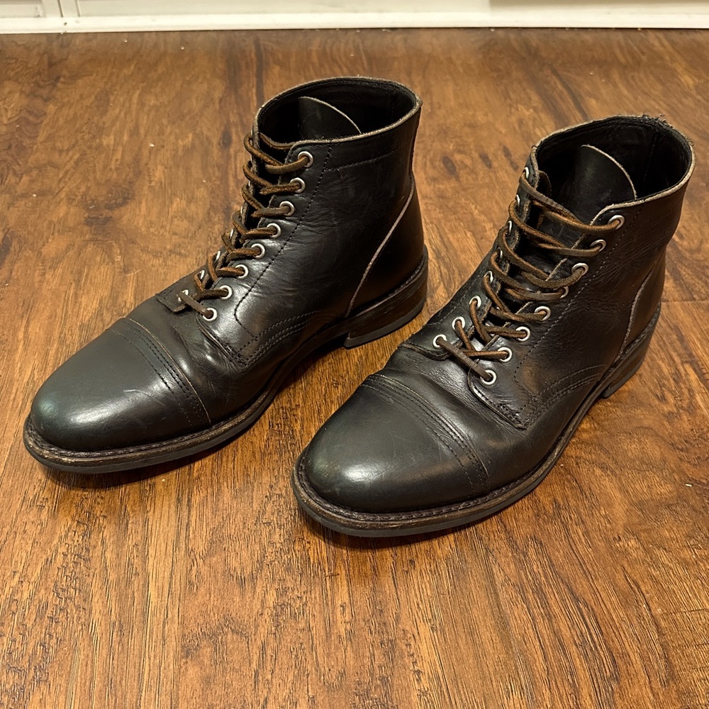 Thursday Boot Company Vanguard Cap Toe Service Boot in Indigo Size 9